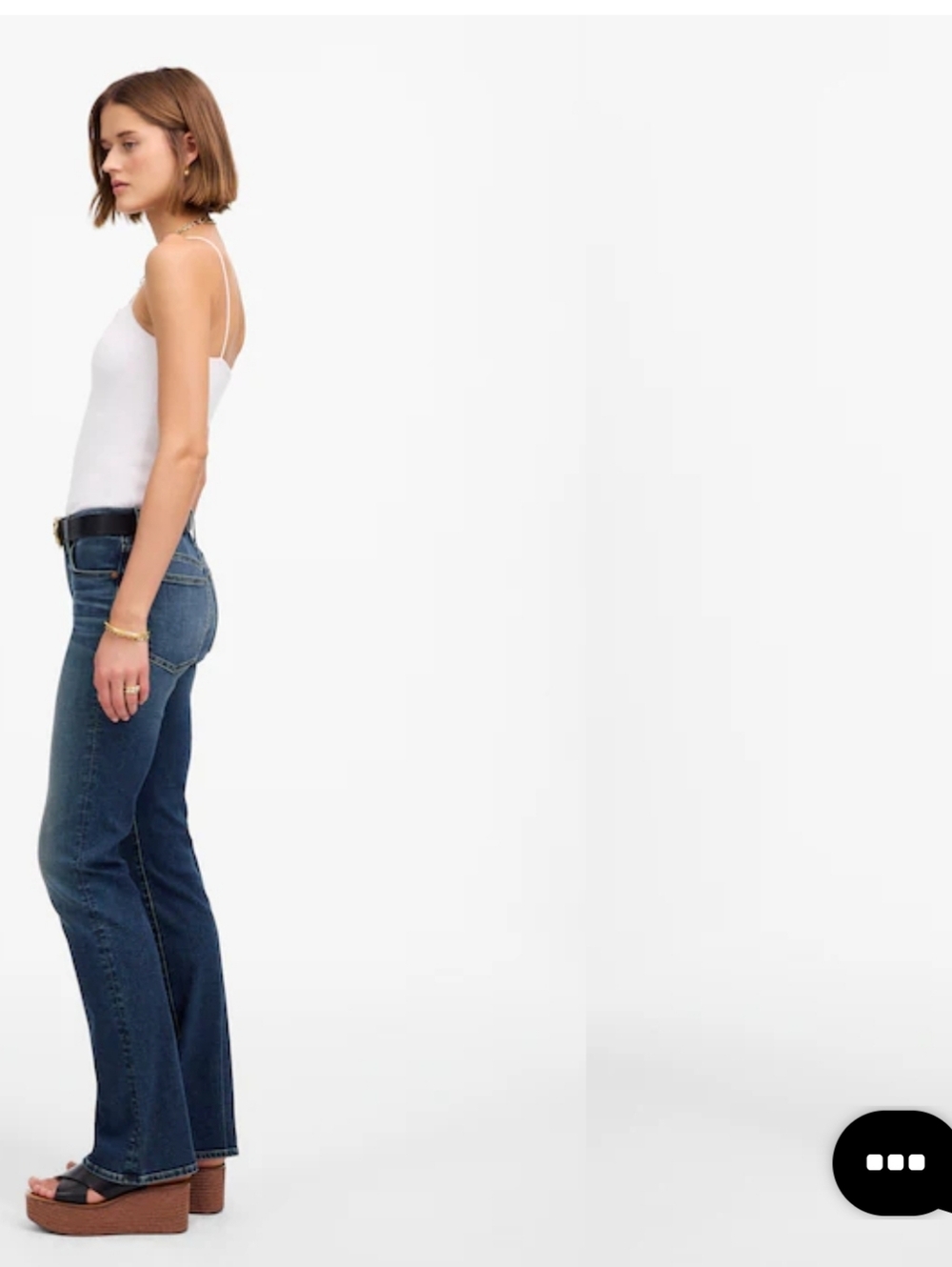 Madewell Petite Kick Out Full-Length Jeans in Devito Wash Size 23 Petite - Picture 4 of 15